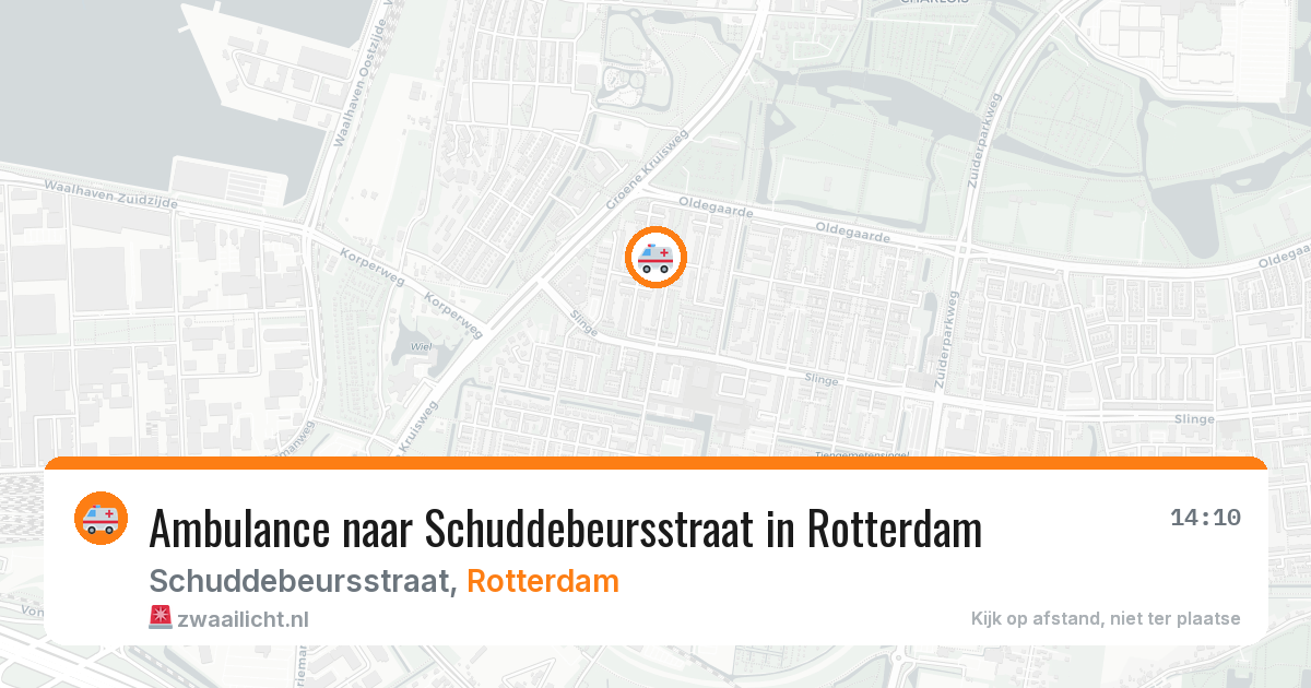 Ambulance naar Schuddebeursstraat in Rotterdam — 29 mei 2026