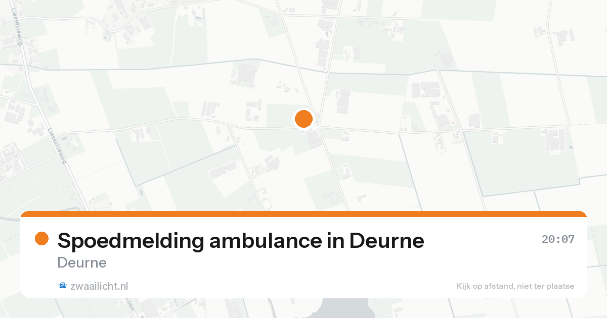 Spoedmelding ambulance in Deurne — 18 aug 2026