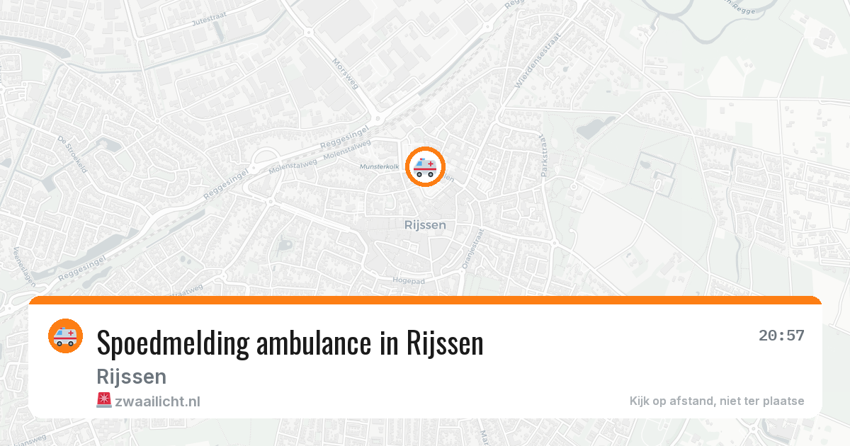 Spoedmelding ambulance in Rijssen — 16 mei 2026