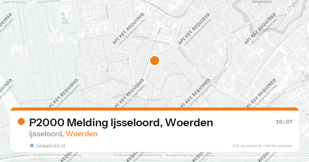 P2000 Melding Ijsseloord, Woerden — 26 aug 2026
