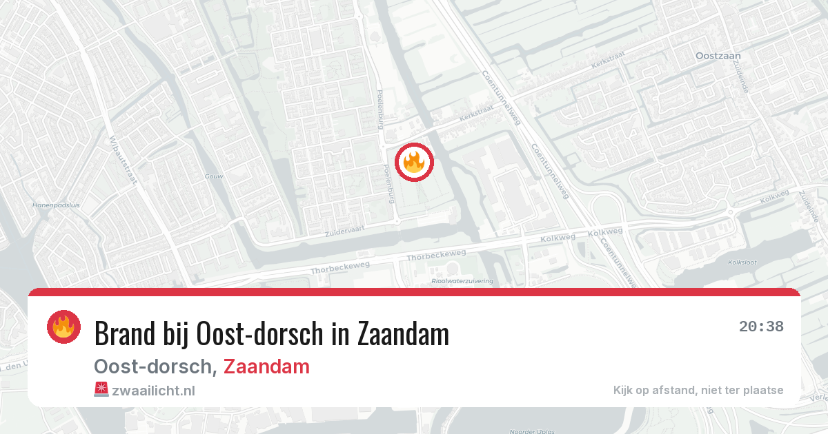 Brand bij Oost-dorsch in Zaandam — 2 apr 2026