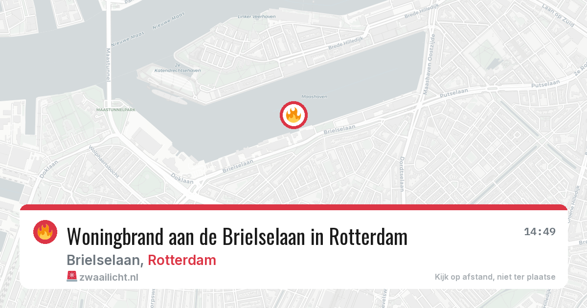 Woningbrand aan de Brielselaan in Rotterdam — 26 mrt 2026