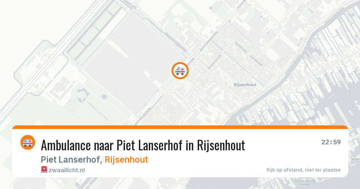 Ambulance naar Piet Lanserhof in Rijsenhout — 7 jul 2026