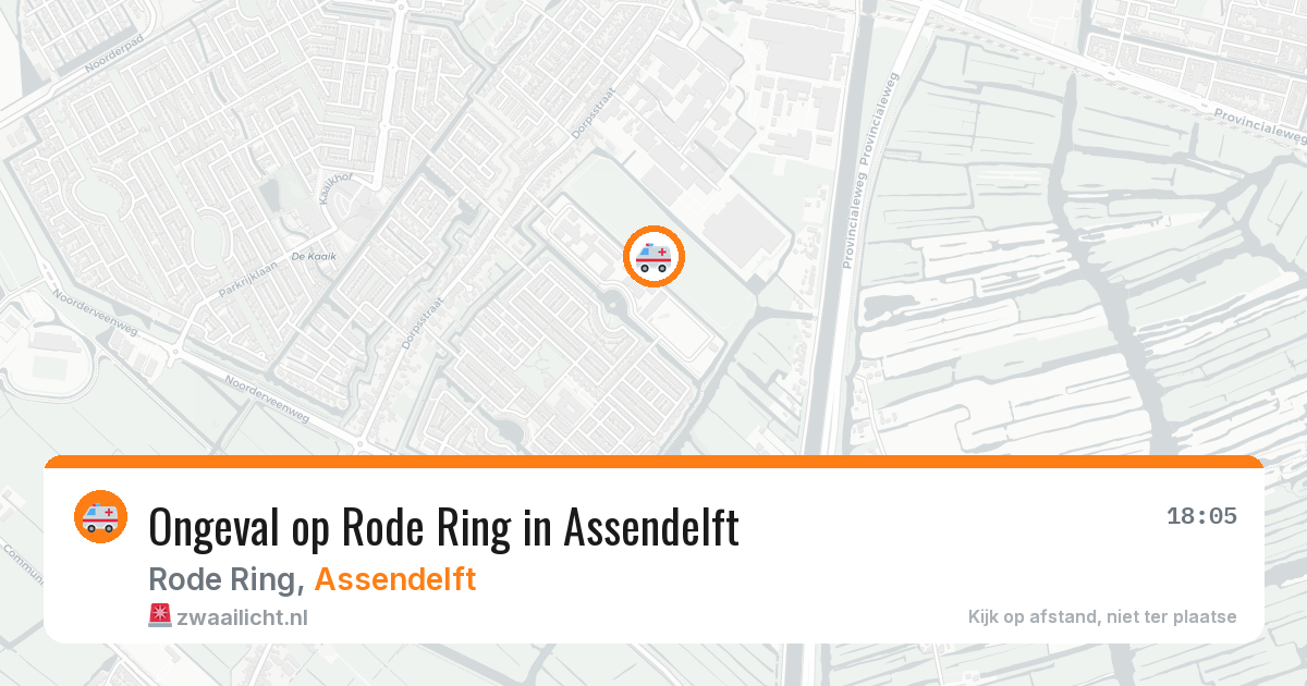 Ongeval op Rode Ring in Assendelft — 12 feb 2026