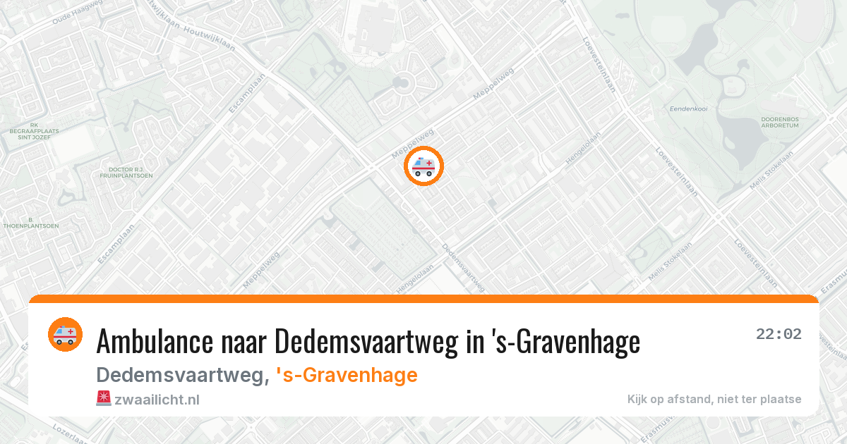 Ambulance naar Dedemsvaartweg in 's-Gravenhage — 12 aug 2026