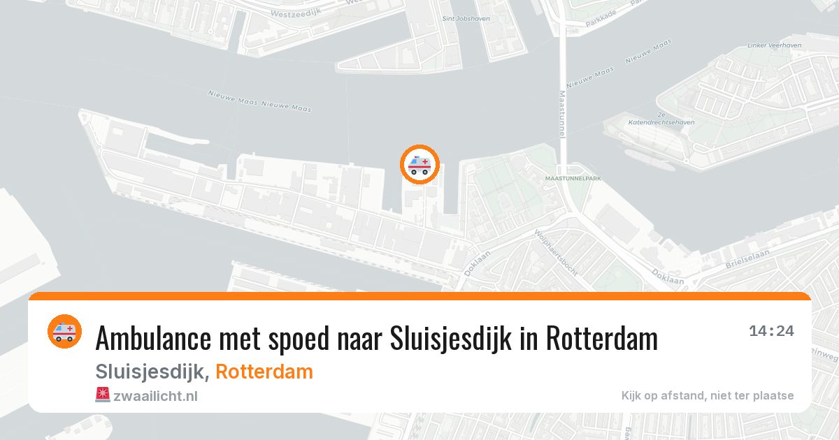 Ambulance met spoed naar Sluisjesdijk in Rotterdam — 6 mrt 2026