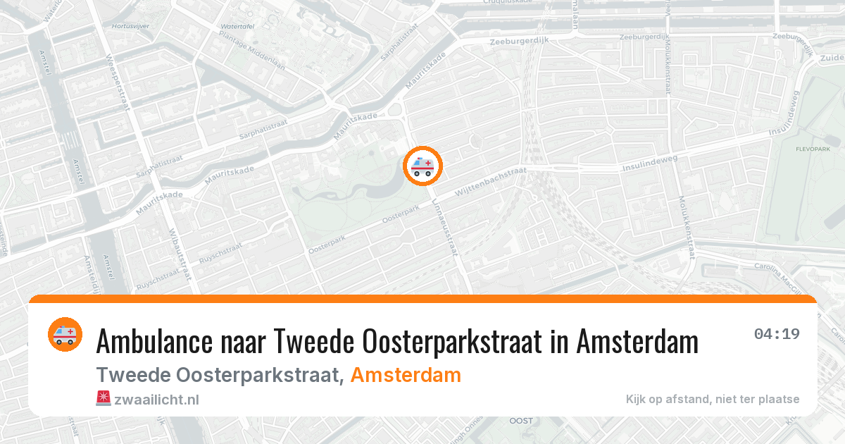 Ambulance naar Tweede Oosterparkstraat in Amsterdam — 5 apr 2026