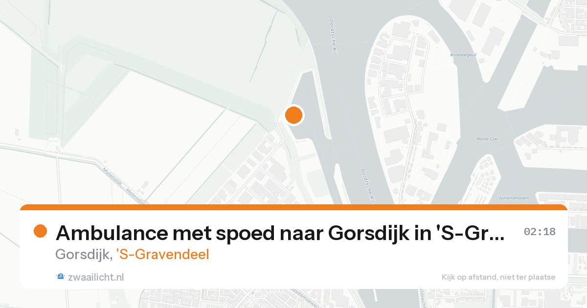 Ambulance met spoed naar Gorsdijk in 'S-Gravendeel — 26 aug 2026