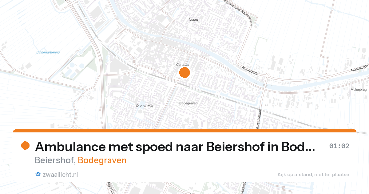 Ambulance met spoed naar Beiershof in Bodegraven — 28 jan 2026