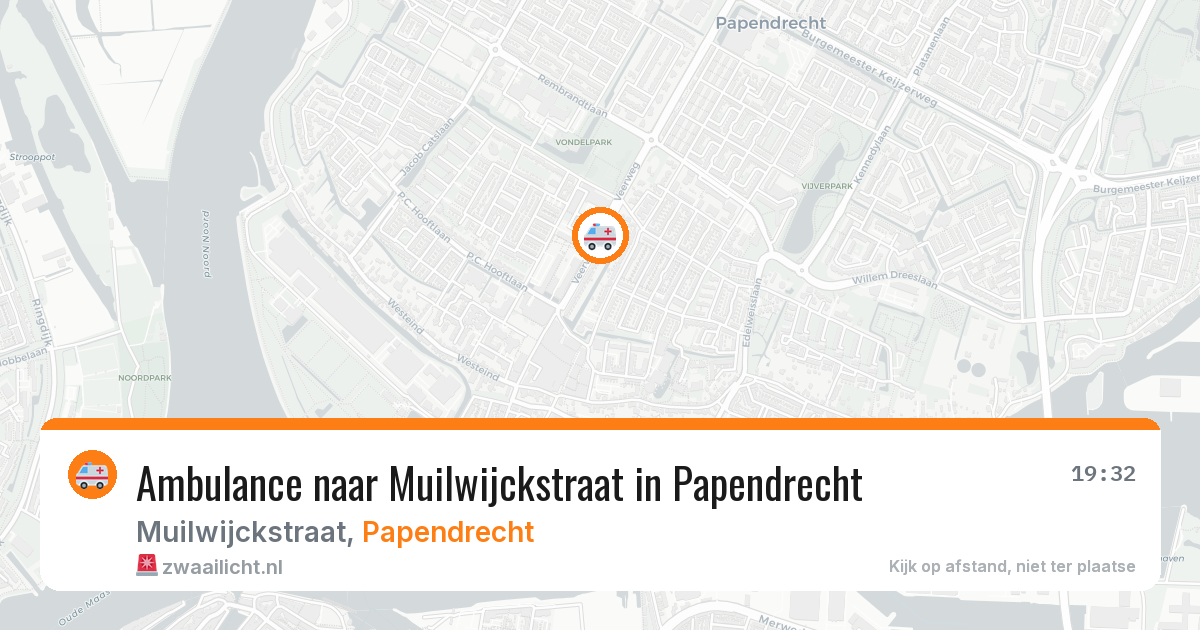 Ambulance naar Muilwijckstraat in Papendrecht — 25 jun 2026