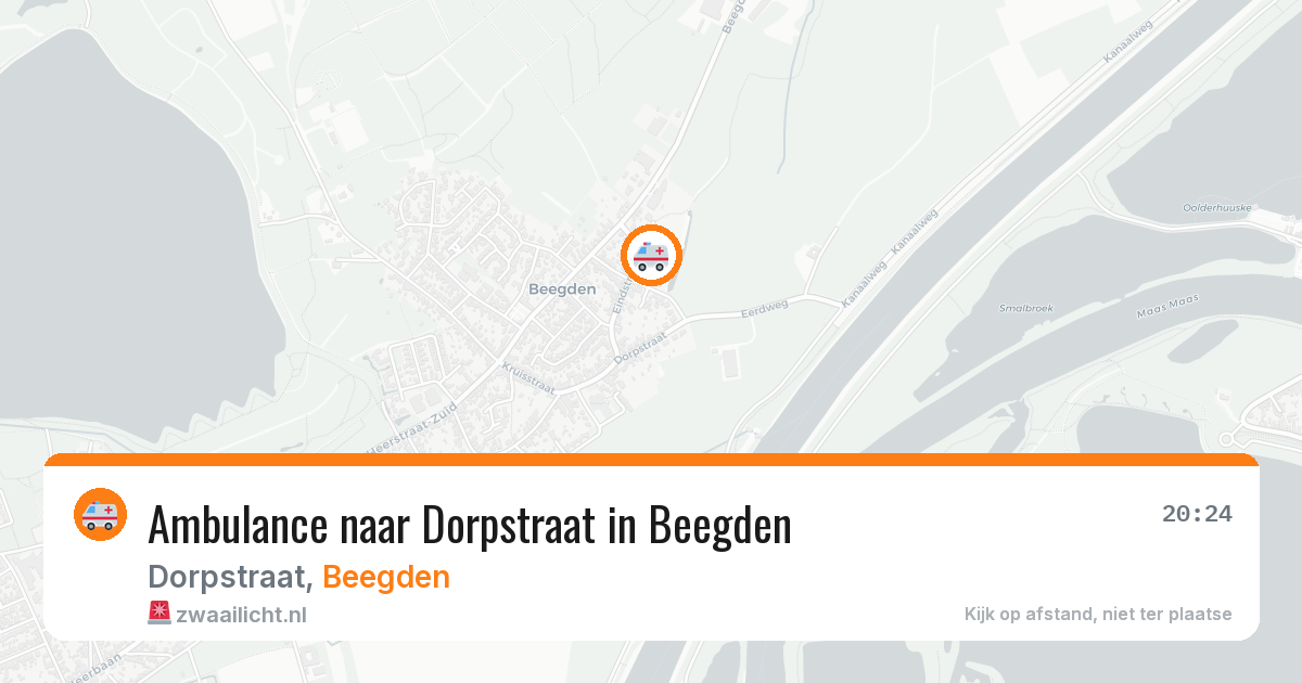 Ambulance naar Dorpstraat in Beegden — 8 jun 2026