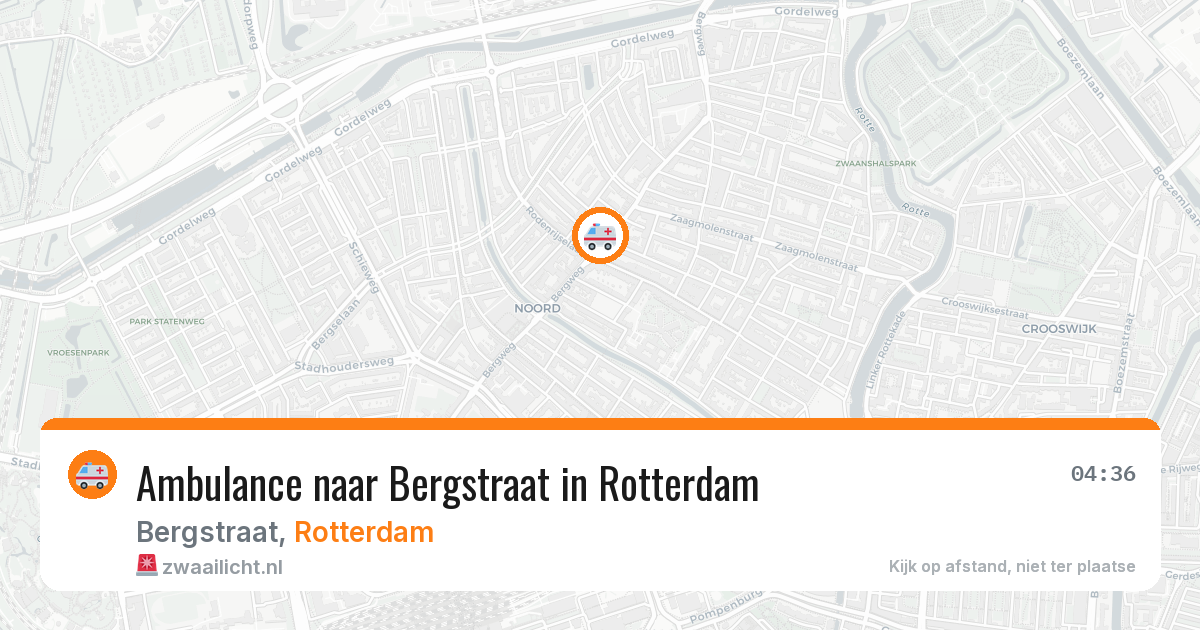 Ambulance naar Bergstraat in Rotterdam — 30 jan 2026