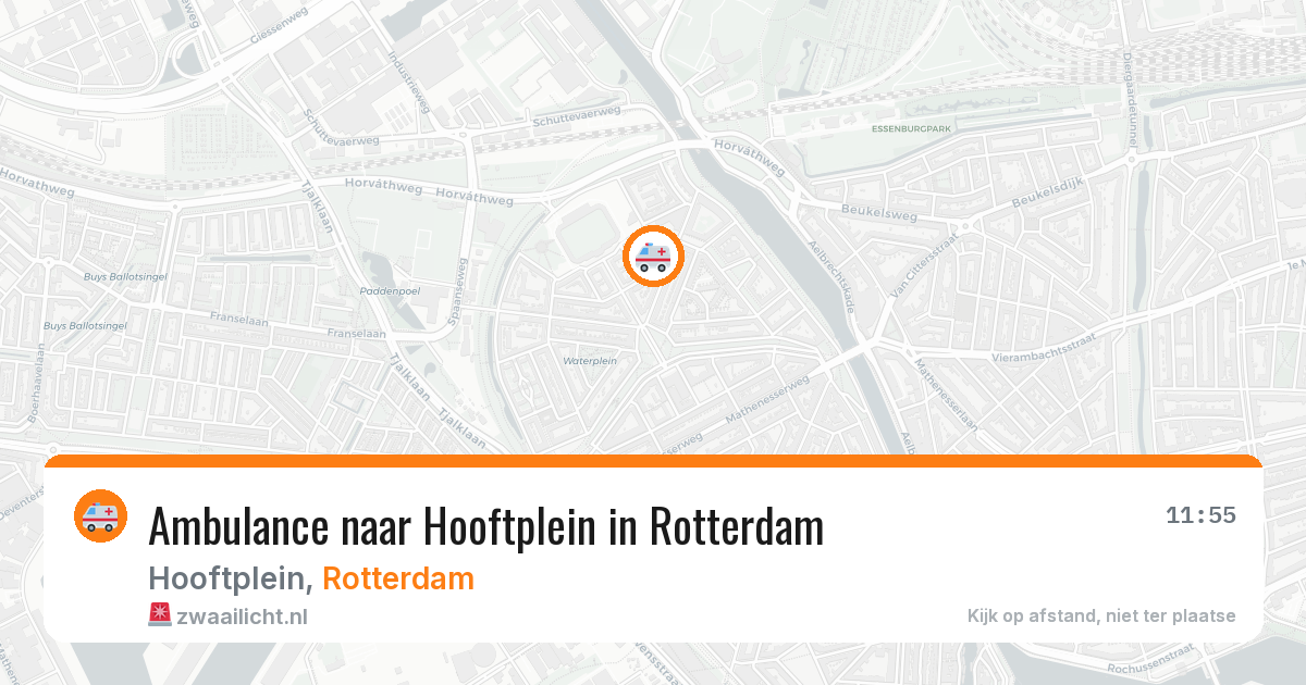 Ambulance naar Hooftplein in Rotterdam — 8 mei 2026