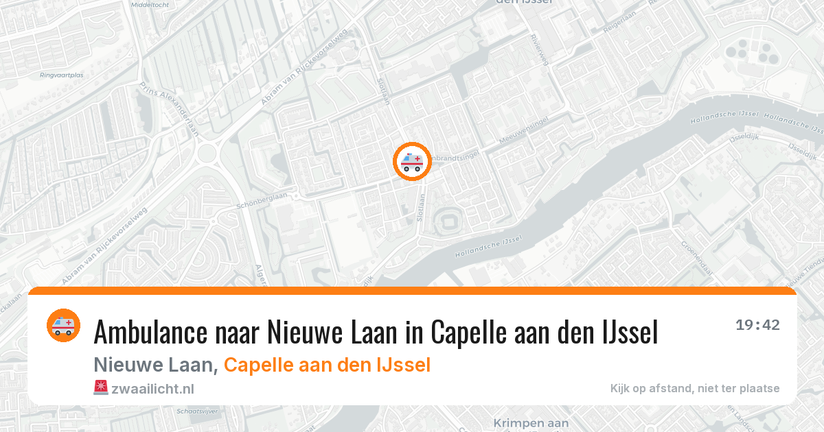 Ambulance naar Nieuwe Laan in Capelle aan den IJssel — 17 jun 2026