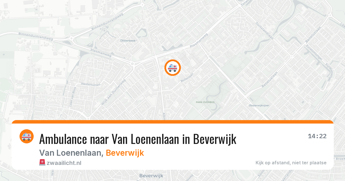 Ambulance naar Van Loenenlaan in Beverwijk — 7 jun 2026