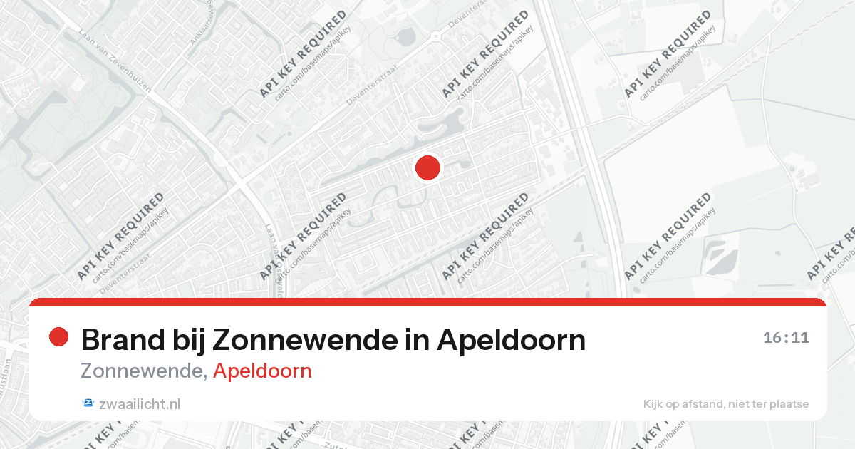 Brand bij Zonnewende in Apeldoorn — 22 aug 2026