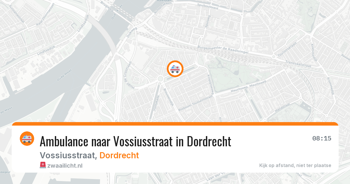 Ambulance naar Vossiusstraat in Dordrecht — 7 apr 2026
