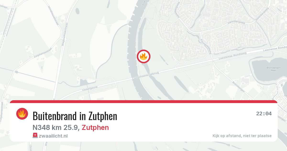Buitenbrand in Zutphen — 12 aug 2026