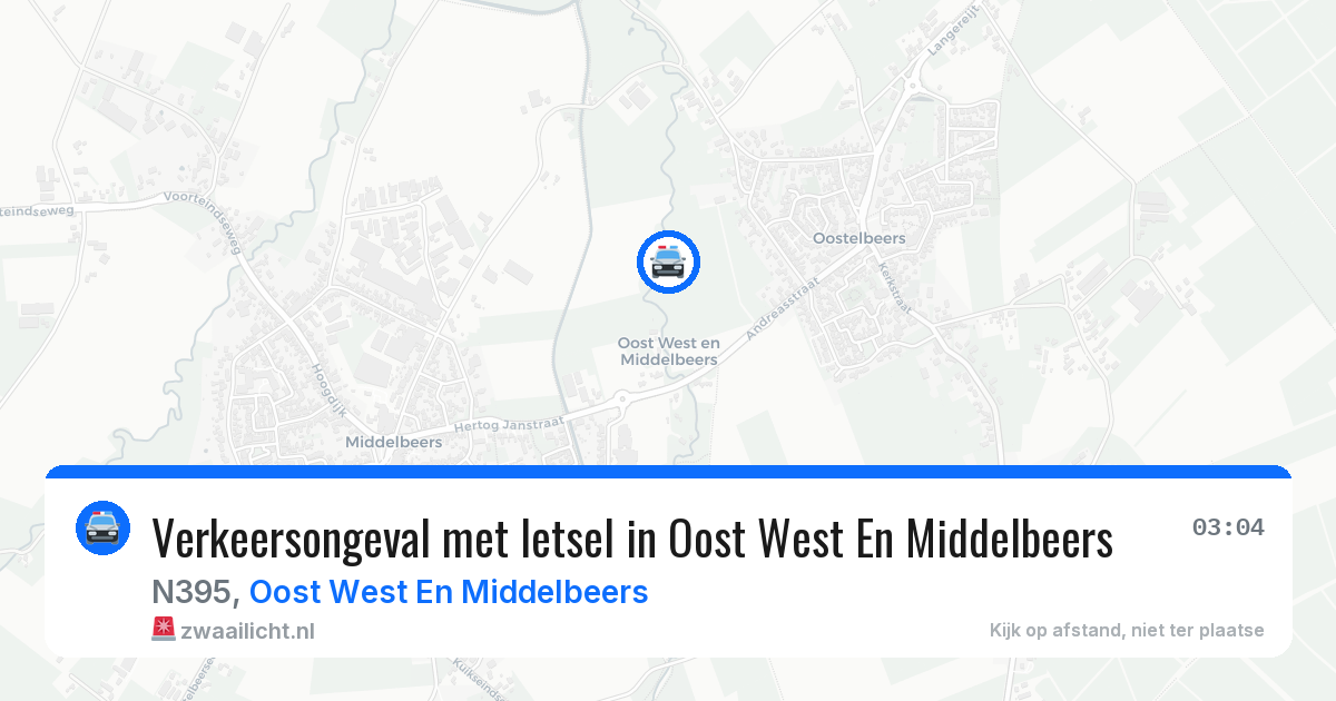 Verkeersongeval met letsel in Oost West En Middelbeers — 24 mei 2026