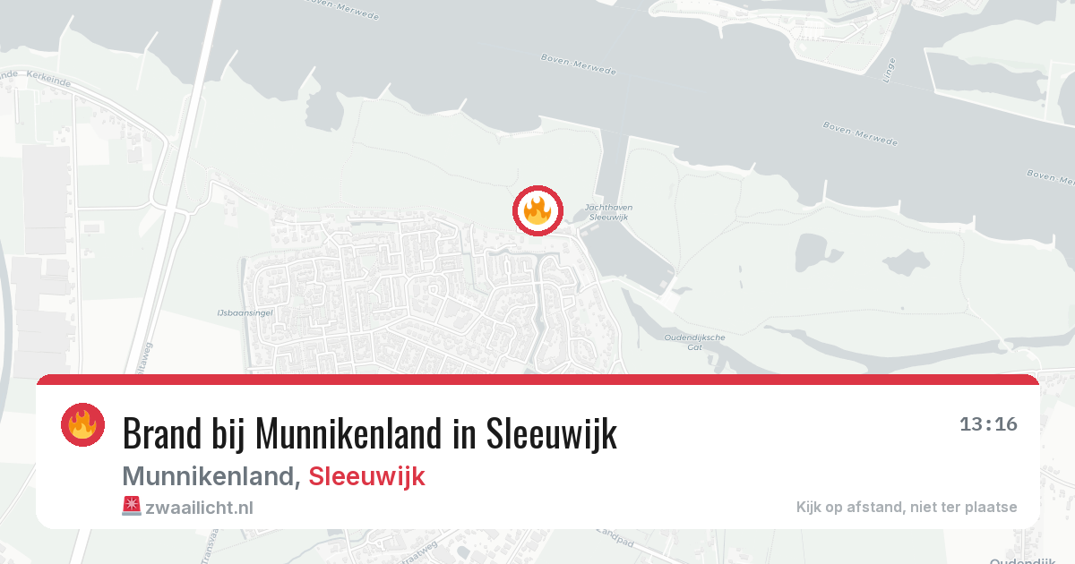 Brand bij Munnikenland in Sleeuwijk — 2 jul 2026