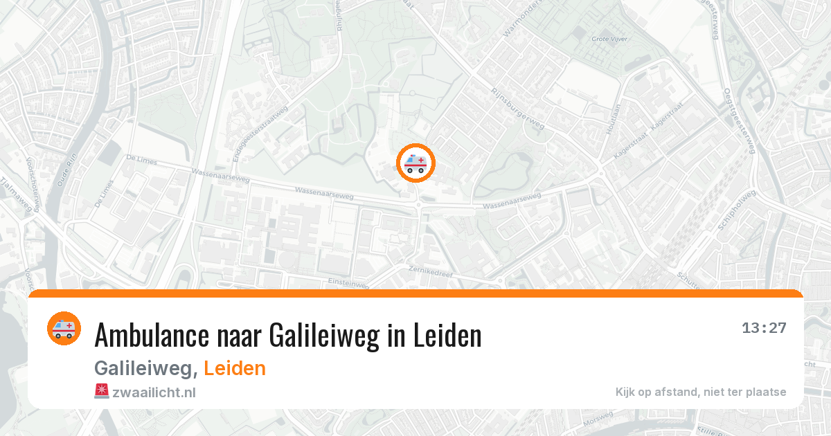 Ambulance naar Galileiweg in Leiden — 7 jul 2026