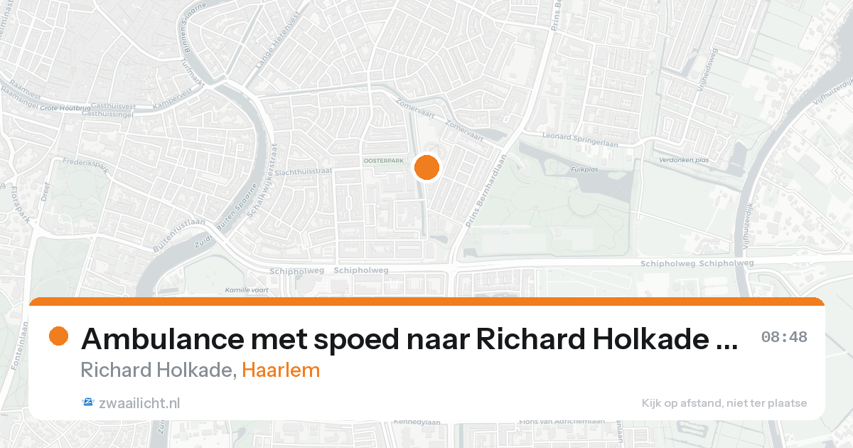 Ambulance met spoed naar Richard Holkade in Haarlem — 8 feb 2026