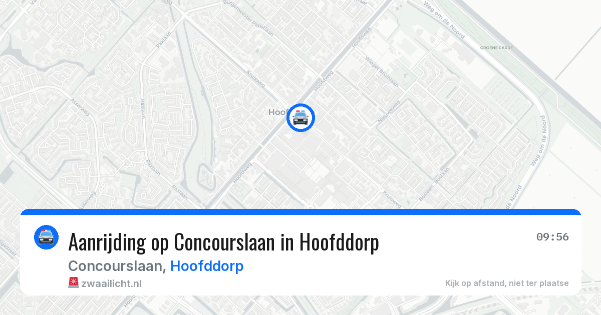 Aanrijding op Concourslaan in Hoofddorp — 28 jun 2026