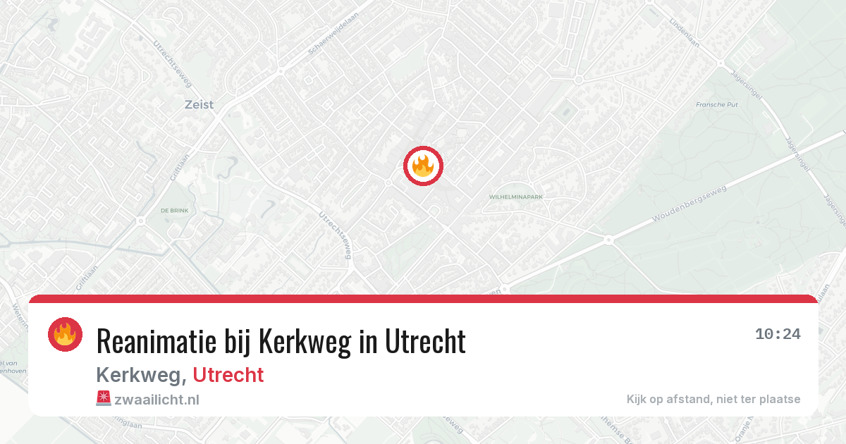 Reanimatie bij Kerkweg in Utrecht — 18 apr 2026