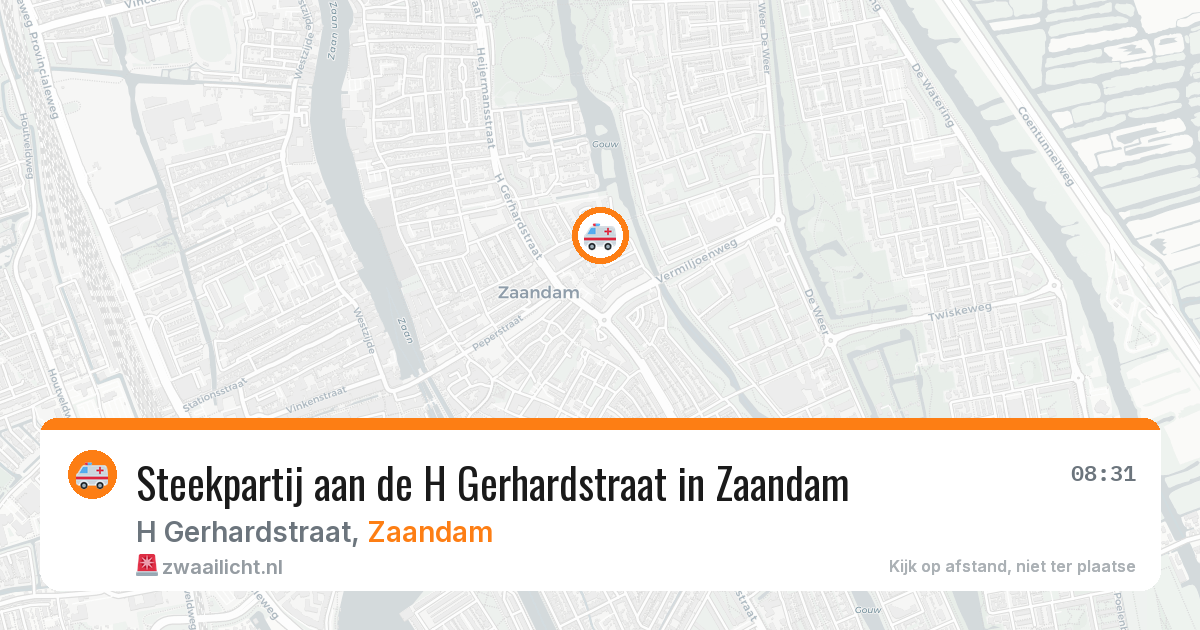 Steekpartij aan de H Gerhardstraat in Zaandam — 10 jun 2026