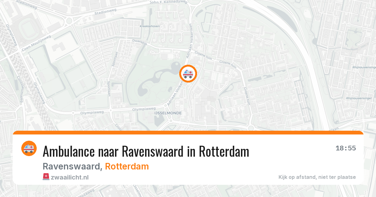 Ambulance naar Ravenswaard in Rotterdam — 4 mei 2026