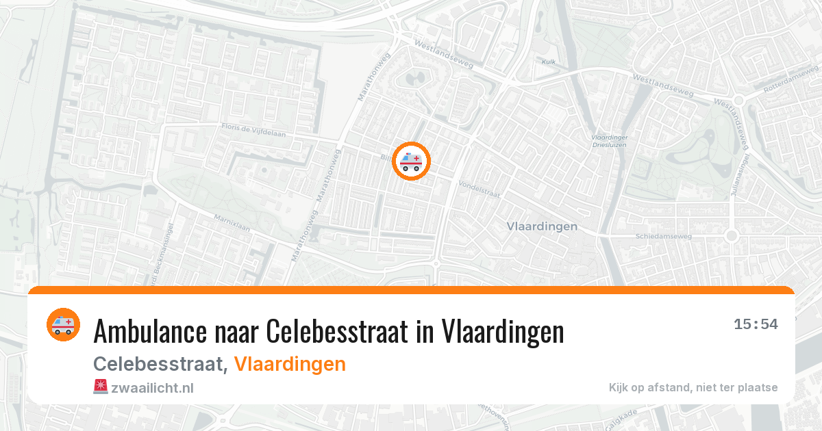 Ambulance naar Celebesstraat in Vlaardingen — 6 jun 2026
