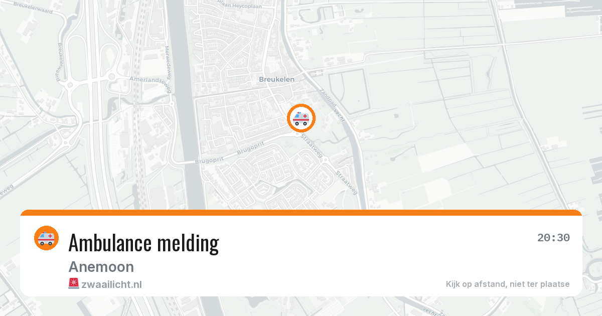 Ambulance melding — 20 jun 2026