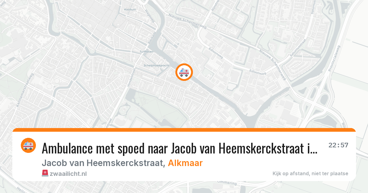 Ambulance met spoed naar Jacob van Heemskerckstraat in Alkmaar — 7 apr 2026
