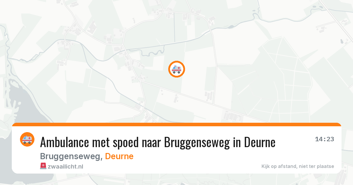 Ambulance met spoed naar Bruggenseweg in Deurne — 31 mei 2026