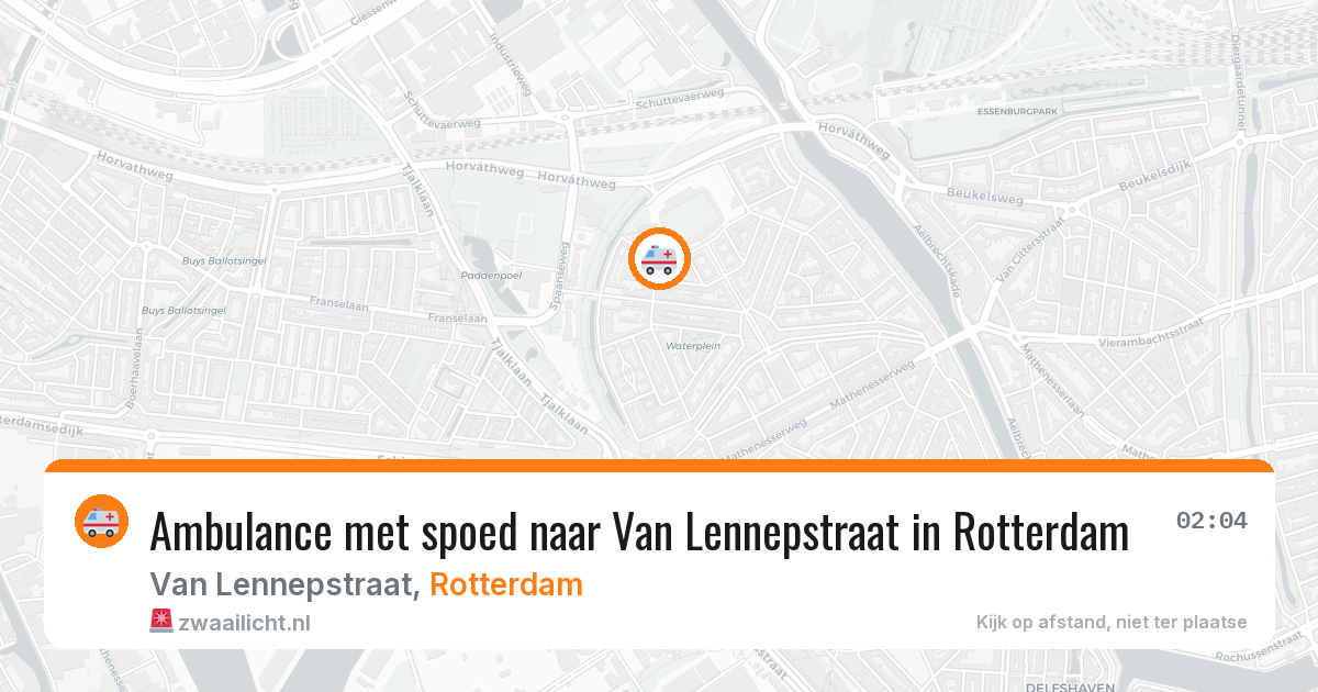 Ambulance met spoed naar Van Lennepstraat in Rotterdam — 28 apr 2026