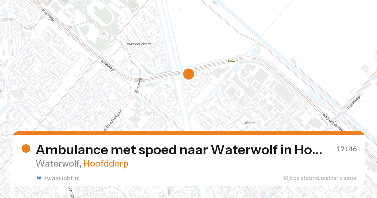 Ambulance met spoed naar Waterwolf in Hoofddorp — 11 jun 2026