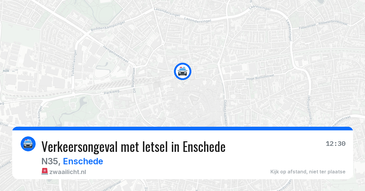 Verkeersongeval met letsel in Enschede — 17 mrt 2026