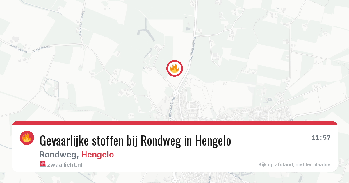 Gevaarlijke stoffen bij Rondweg in Hengelo — 4 jul 2026