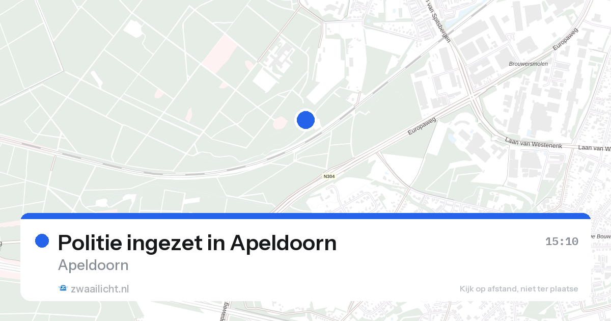 Politie ingezet in Apeldoorn — 21 aug 2026 | 🚨 Zwaailicht.nl