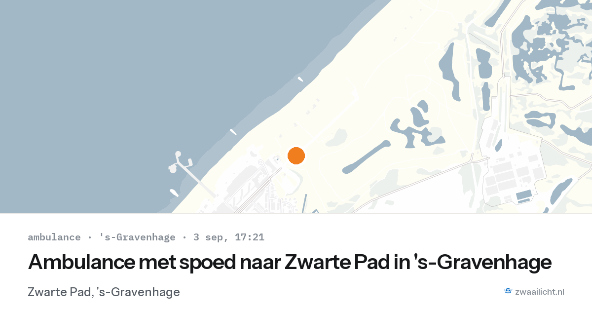 Ambulance met spoed naar Zwarte Pad in 's-Gravenhage — 3 sep 2026
