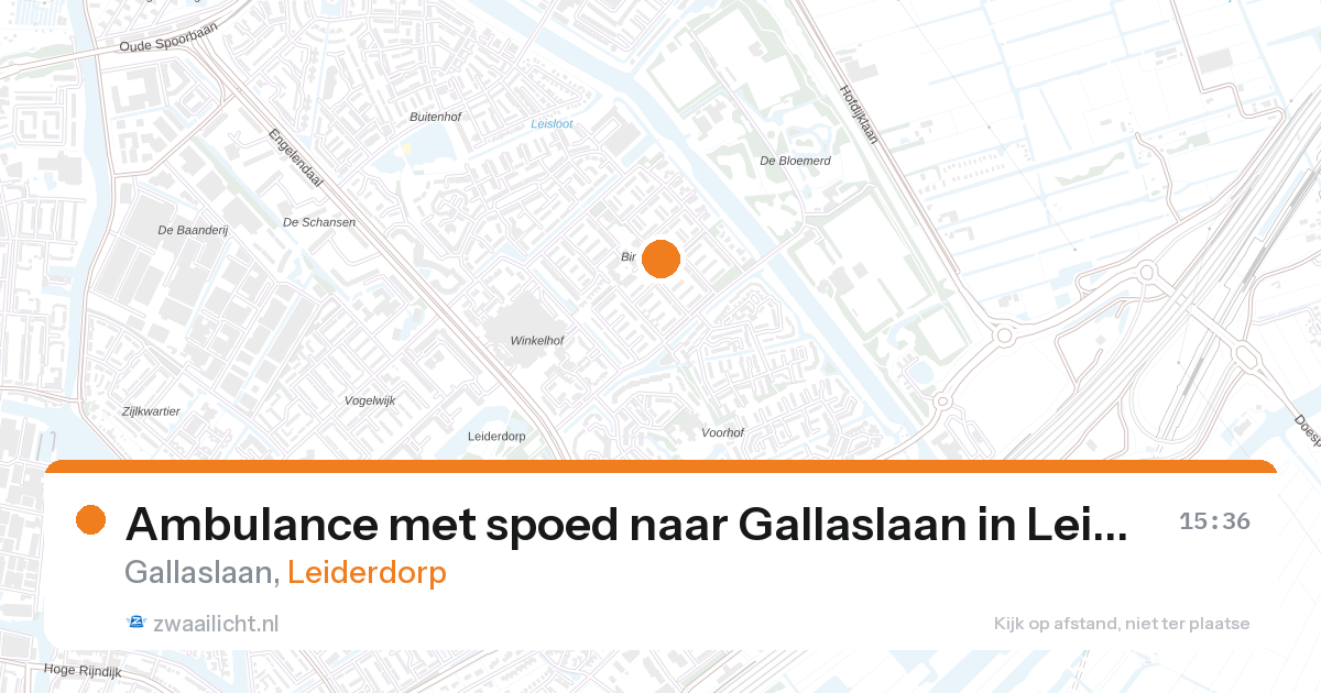 Ambulance met spoed naar Gallaslaan in Leiderdorp — 27 aug 2026