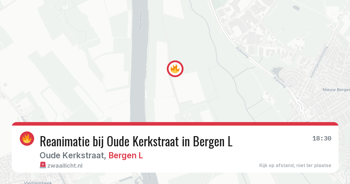 Reanimatie bij Oude Kerkstraat in Bergen L — 17 jun 2026