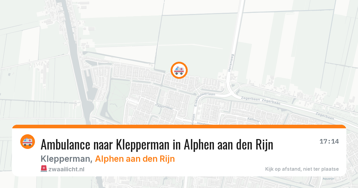 Ambulance naar Klepperman in Alphen aan den Rijn — 30 jun 2026