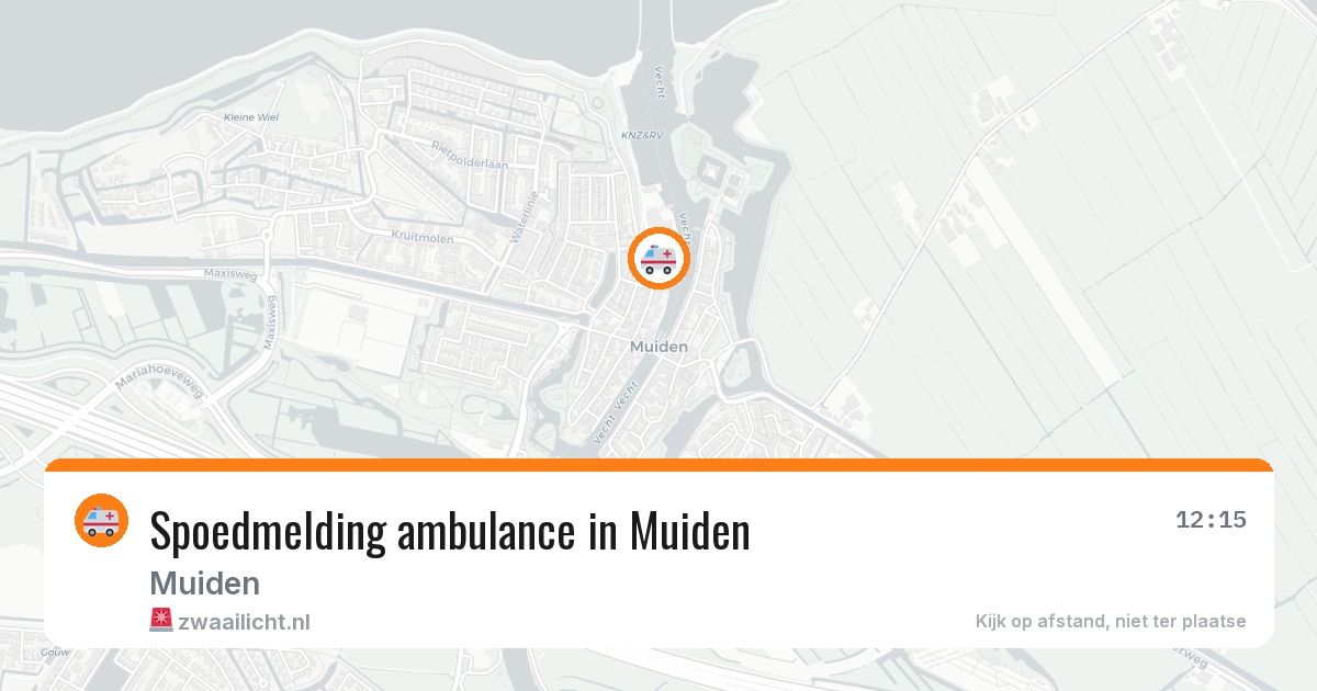 Spoedmelding ambulance in Muiden — 9 apr 2026