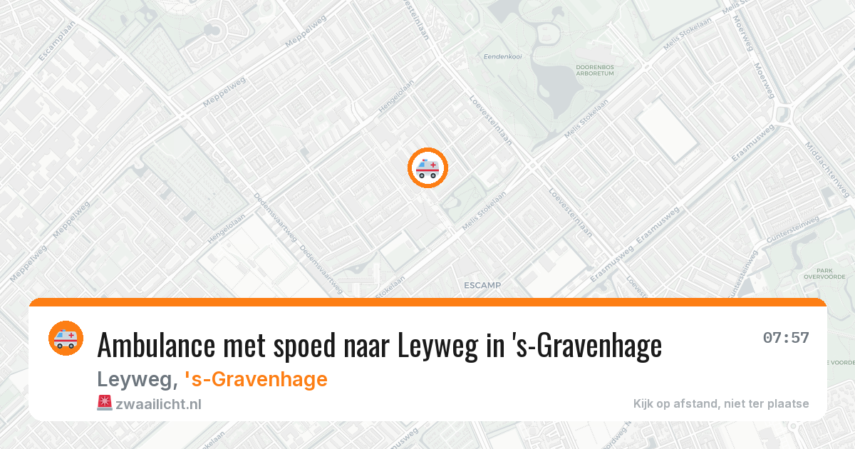 Ambulance met spoed naar Leyweg in 's-Gravenhage — 30 jan 2026
