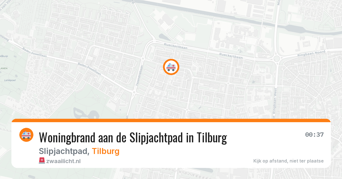 Woningbrand aan de Slipjachtpad in Tilburg — 17 mrt 2026