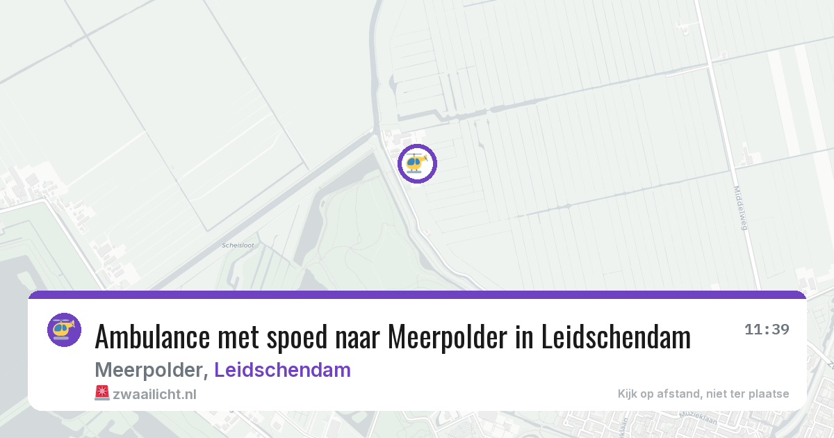 Ambulance met spoed naar Meerpolder in Leidschendam — 1 jul 2026