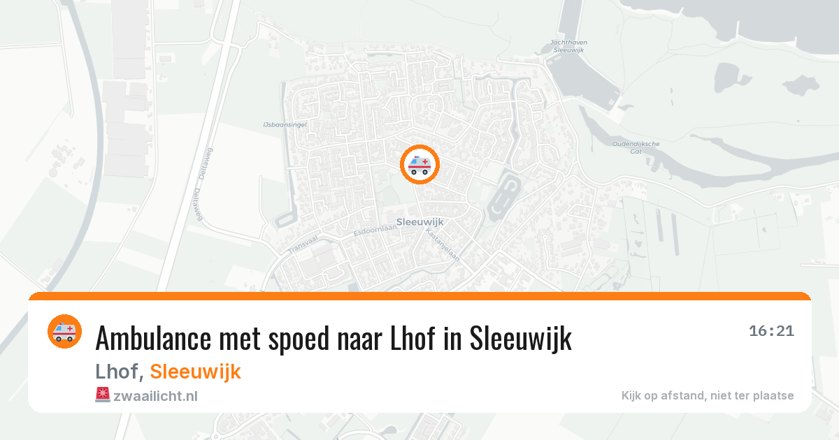 Ambulance met spoed naar Lhof in Sleeuwijk — 27 jun 2026