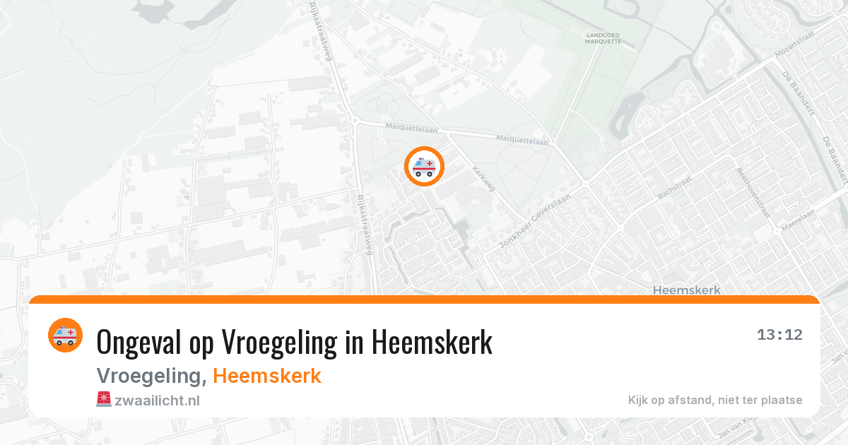 Ongeval op Vroegeling in Heemskerk — 2 jun 2026