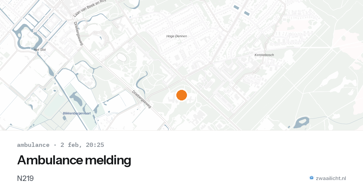 Ambulance melding — 2 feb 2026